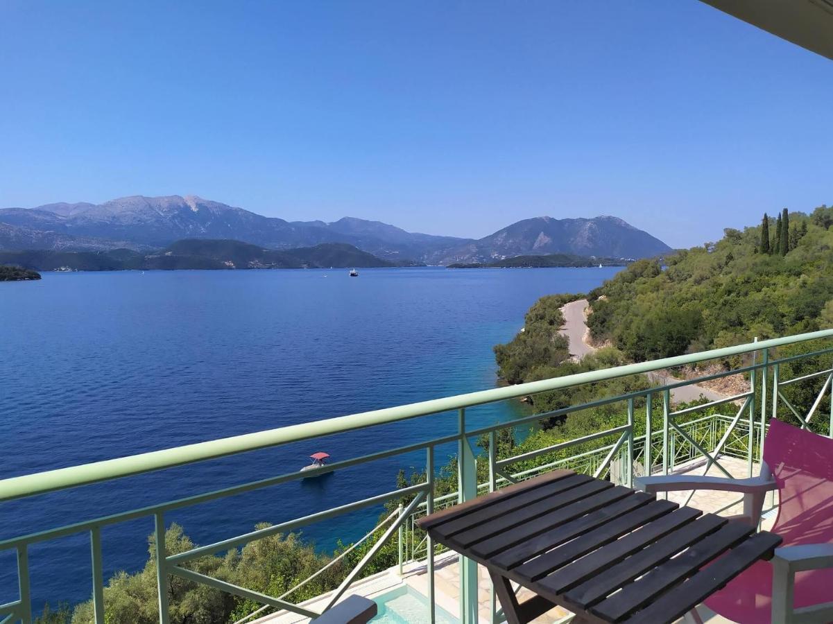 Meganisi Blue Villa Spartokhorion Bagian luar foto