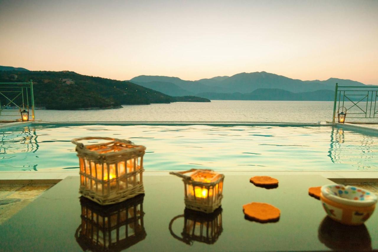 Meganisi Blue Villa Spartokhorion Bagian luar foto